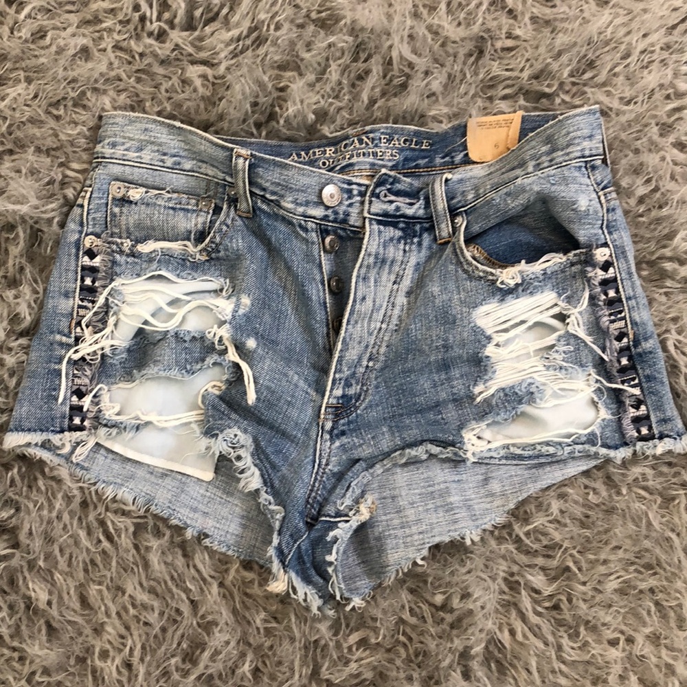 American eagle jean shorts